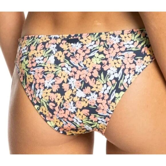 Roxy Beach Classics Mood Indigo Ditsy Love Hipster Bikini Bottom XL NWT - Picture 2 of 4